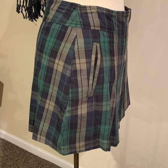 Jessica Simpson Plaid Skirt - Green and Black - Picture 3 of 4